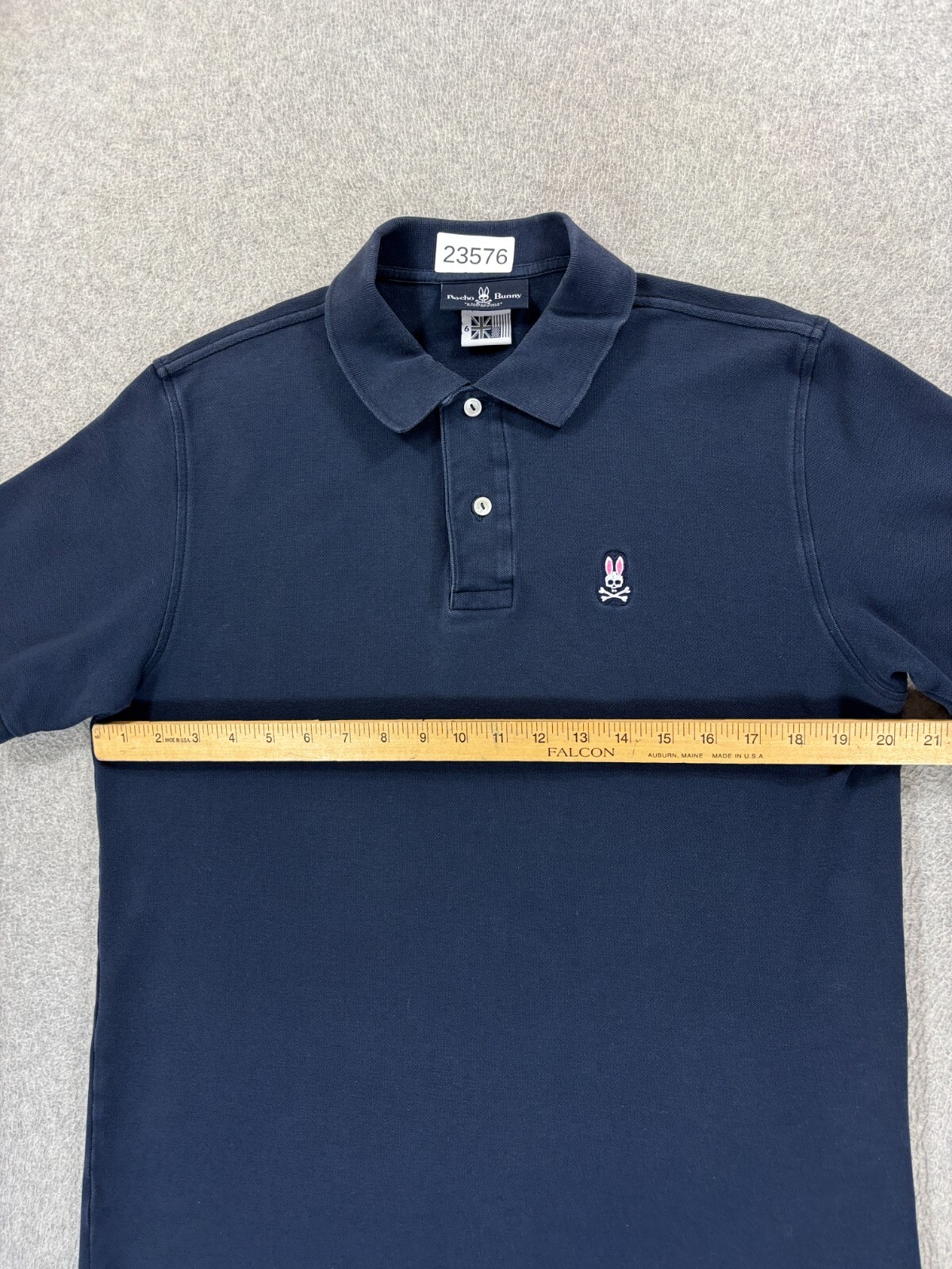 Psycho Bunny Pima Cotton Short Sleeve Polo Shirt (Men's XL) Blue