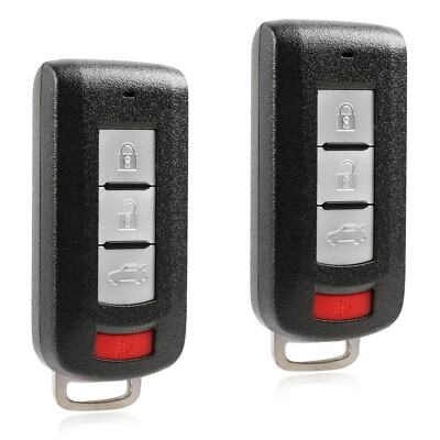 2 Key Fob Remote 4b for 2008-2020 Mitsubishi Lancer Outlander 8637B885 OUC644M