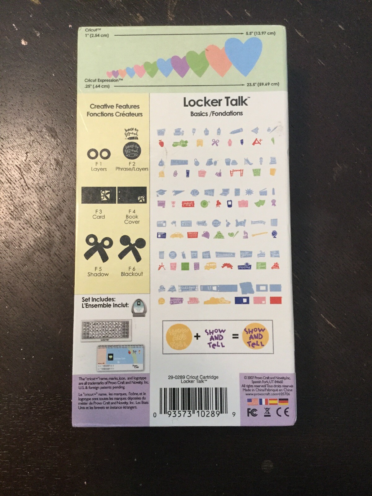Gently Used Complete Locker Talk Cricut Cartridge 93573102899 eBay