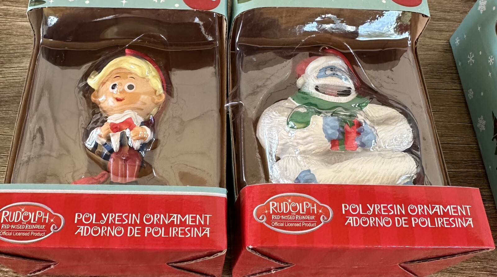 LOT 4 RUDOLPH BUMBLE HERMEY CLARICE RUZ CHRISTMAS POLY RESIN ORNAMENTS