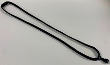 o'o'o . Black Neck Strap . LANYARD with Closed U-Shaped Clip . approx. 18 inches