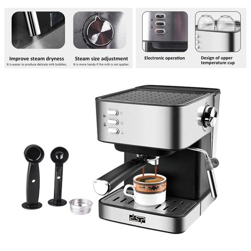 Compact 850W Automatic Espresso Coffee 