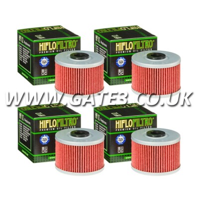 4 x Kawasaki KLX250 1990-2020 HIflofiltro Premium Ölfilter HF112