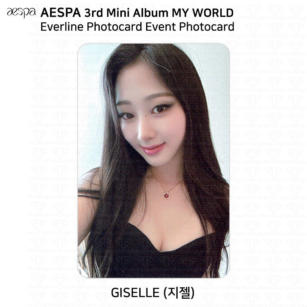 Aespa 3rd Mini Album MY WORLD Everline Photocard Event Mini L