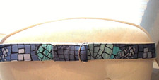 Lilly Pulitzer M Canvas/Fabric Webbed Adjustable Mosaic/Logo Belt Turq/Blk/Peri