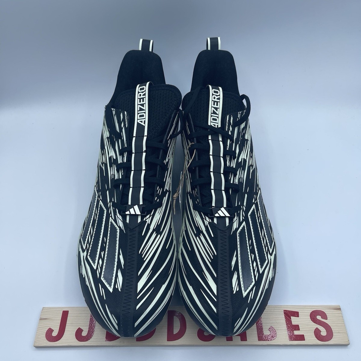 NEW Adidas Adizero 12.0 Glow In The Dark Football Cleats IE5447 Size 12.5 Adidas Adizero 12.0 Football Cleats Glow in the Dark Black  main image 4