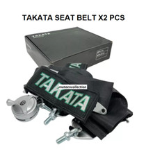 2x Takata 4 Point Snap-on 3 W Camlock Racing Seat Belt Harness Universal Black 2x Takata 4 Point Snap-on 3 W Camlock Racing Seat Belt Harness Universal Black