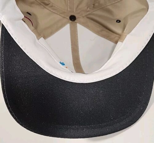 Vintage 90er neu Greg Norman Shark Attack Golfmütze Leder Riemenkappe zum Umwickeln - Bild 8 von 12