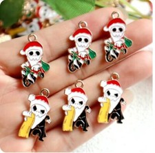 60Pcs cartoon Halloween mix Charm necklace Pendants DIY Jewelry Making