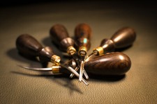 Professional Ebony Black Wooden Leather craft Edge Bevelers Edger Skiver Tools