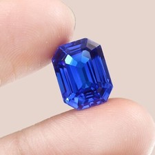 10.85 Ct Natural Blue Flawless Sapphire Emerald Cut EGL Certified Loose Gemstone