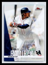 2017 Topps Finest #12 Hanley Ramirez Refractor Parallel Boston Red Sox