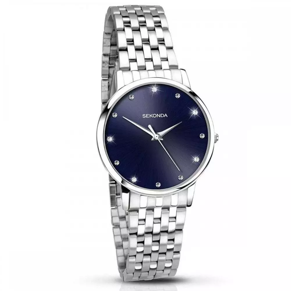 Sekonda ladies watch blue best sale face