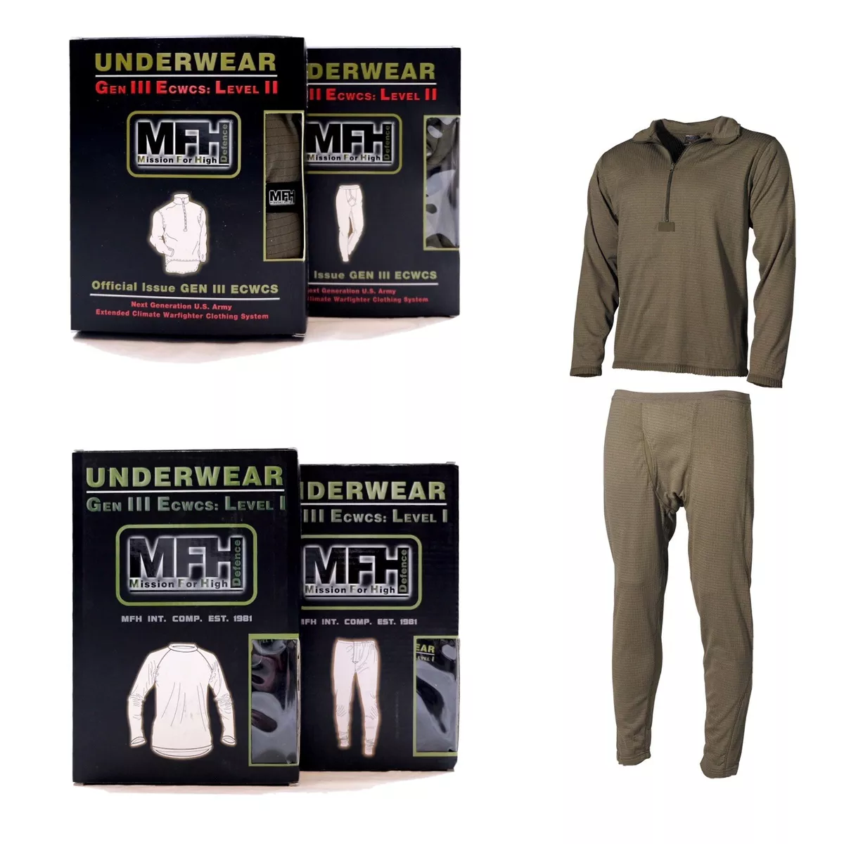 US ECWCS Military Fleece Thermal Gen 3 Level 1/2 Undershirt