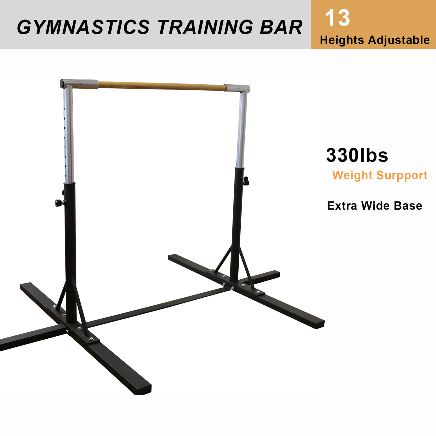 adjustable gymnastics bar