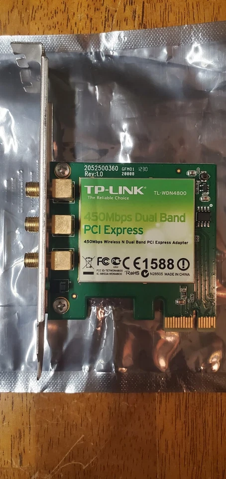 Used Tested TP-Link TL-WDN4800 Wireless Dual Band Adapter PCI-e Wi-Fi Adapter - Image 2 of 4