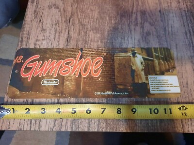 4x12 Gumshoe Classic Arcade Video Game Marquee Banner Metal Wall Sign