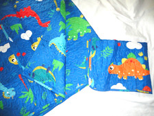 DINOSAURS JURASSIC BLUE RED YELLOW GREEN 2P TWIN QUILT SET