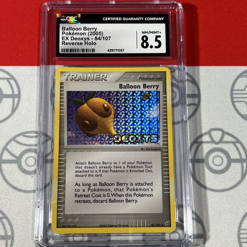 CGC 8.5 Balloon Barry 84/107 2005 EX Deosys Reverse Holo Pokemon Card 1057
