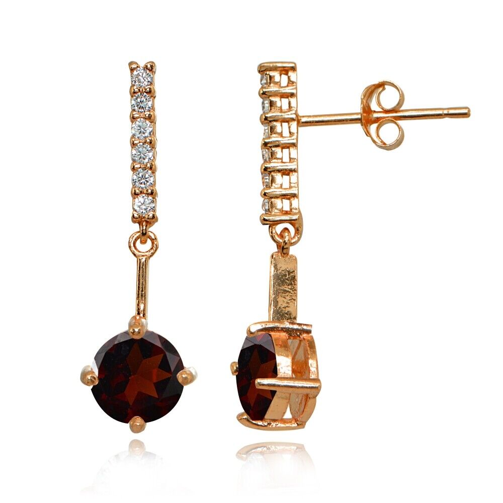 White Topaz rose gold plated earring White Topaz rose gold plated earring