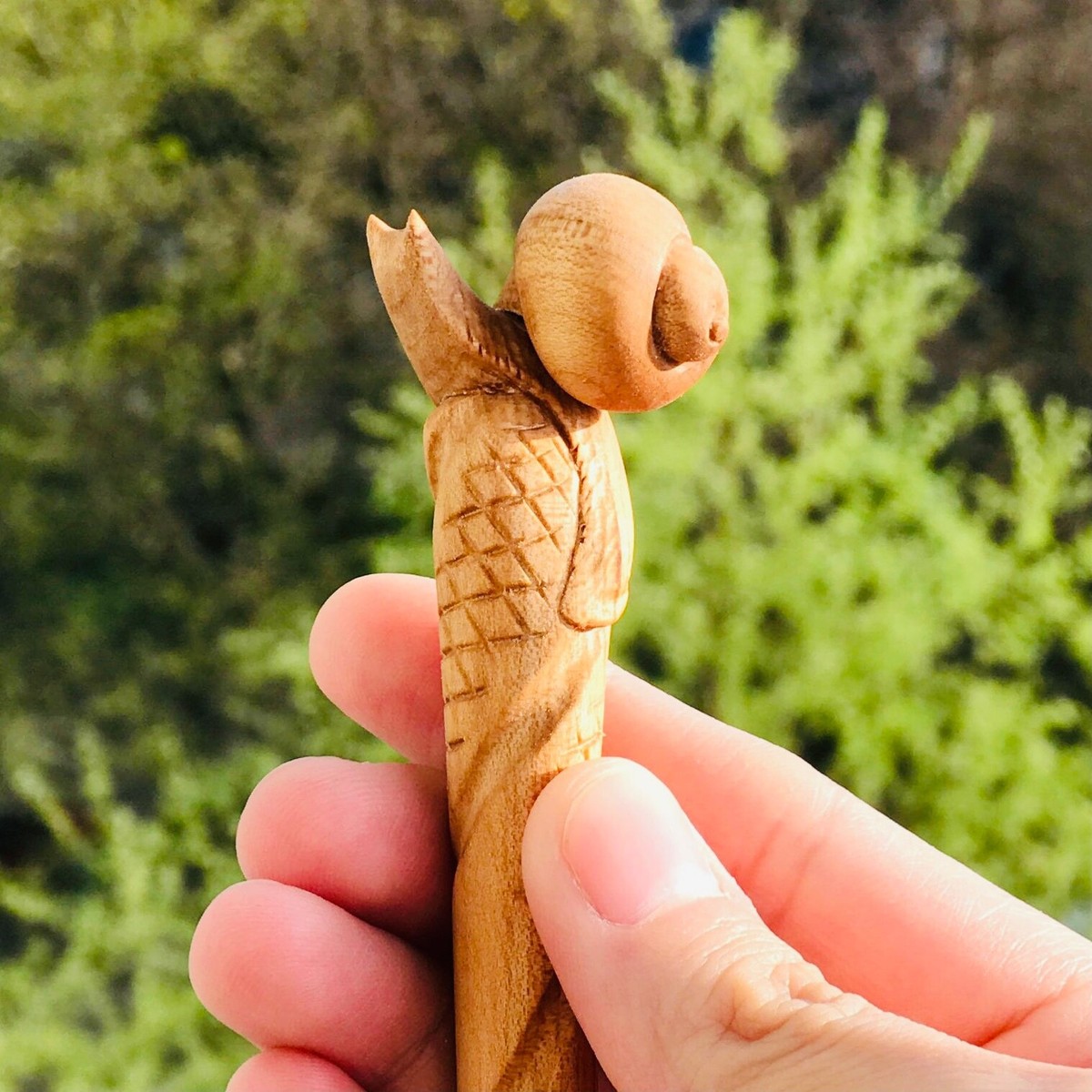 Carved boho wooden hair stick barrette hippie Amazon.com : 24 Pcs Boho Vintage Wood Hair Sticks Japanese  main image 3