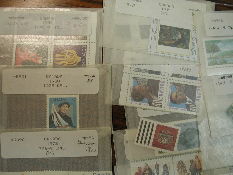 Canada Mixed Lot of Mint Stamps, Mostly Sets Never Hinged Nice Run of Materia... - Image 4 of 4