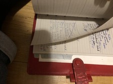 Phone Book Red Numbers Notes Inside Curiosities Oddities Vintage Unusual