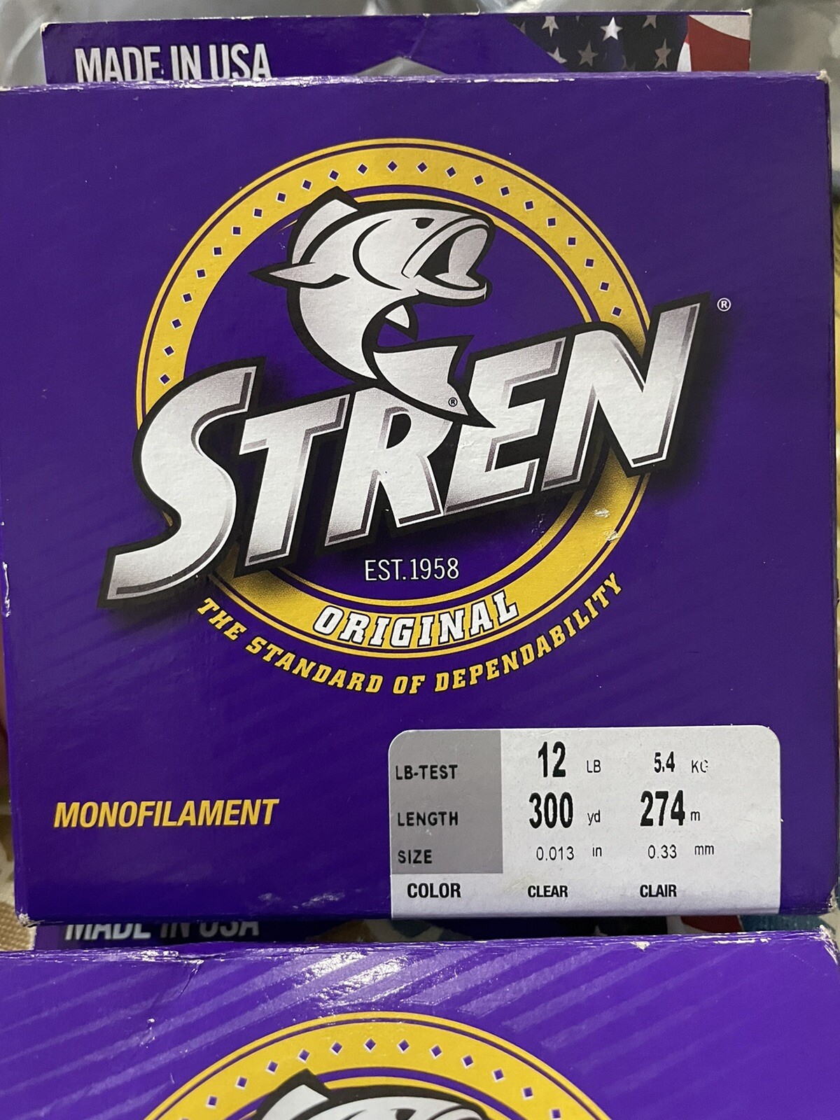 Stren (2PK) Stren Original Monofilament fishing line~Clear-12LB-300yd | eBay
