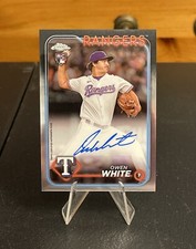 2024 Topps Chrome OWEN WHITE On-Card Rookie Auto RC #RA-OW *Rangers