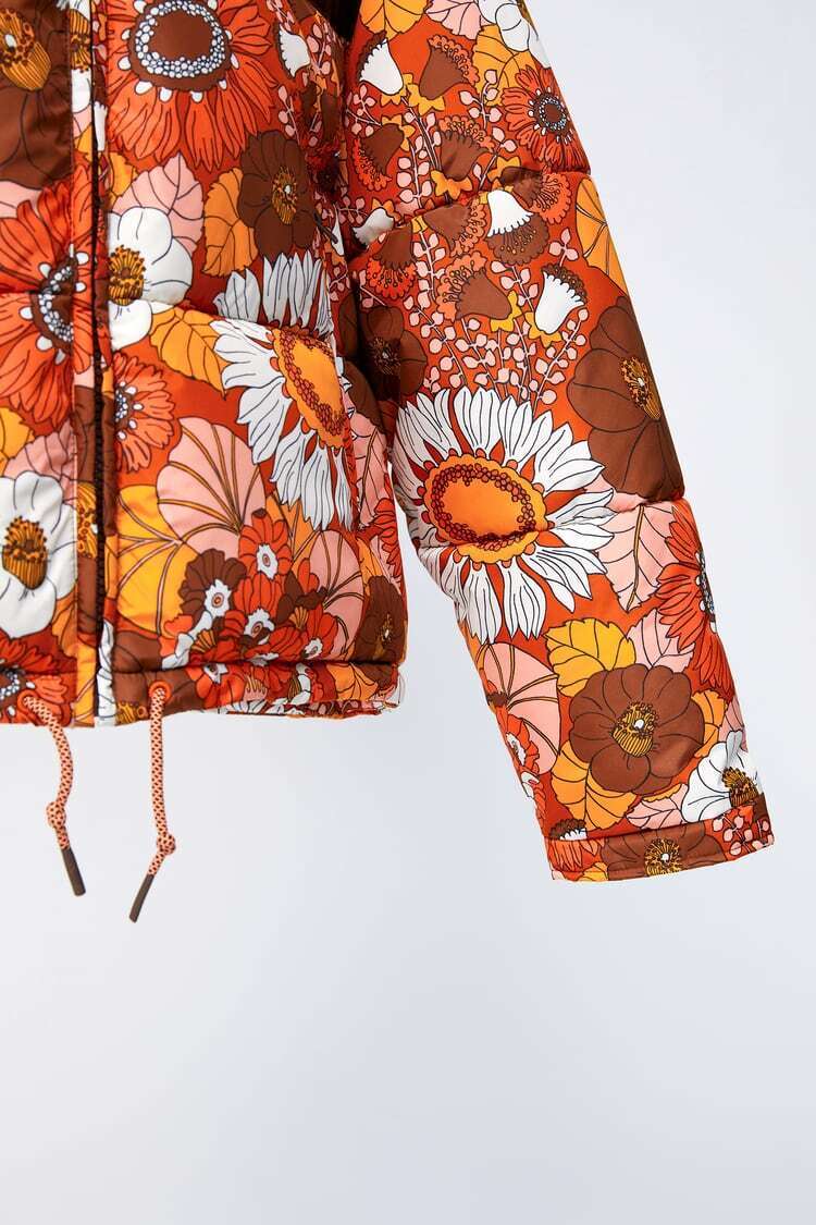 Zara FLORAL PUFFER Hippie JACKET SZ XS | eBay Zara FLORAL PUFFER Hippie JACKET SZ XS | eBay