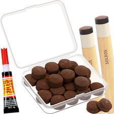 Pool Cue Tips Kit 12mm Leather Replacement Re...
