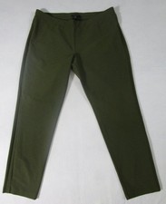 Eileen Fisher Green Pull-On Crepe Knit Ankle Pants L/XL