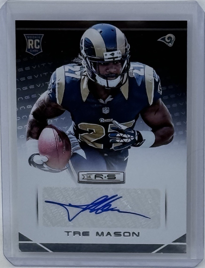 Tre Mason 2014 Panini Rookies & Stars Longevity Parallel Signatures Auto #194