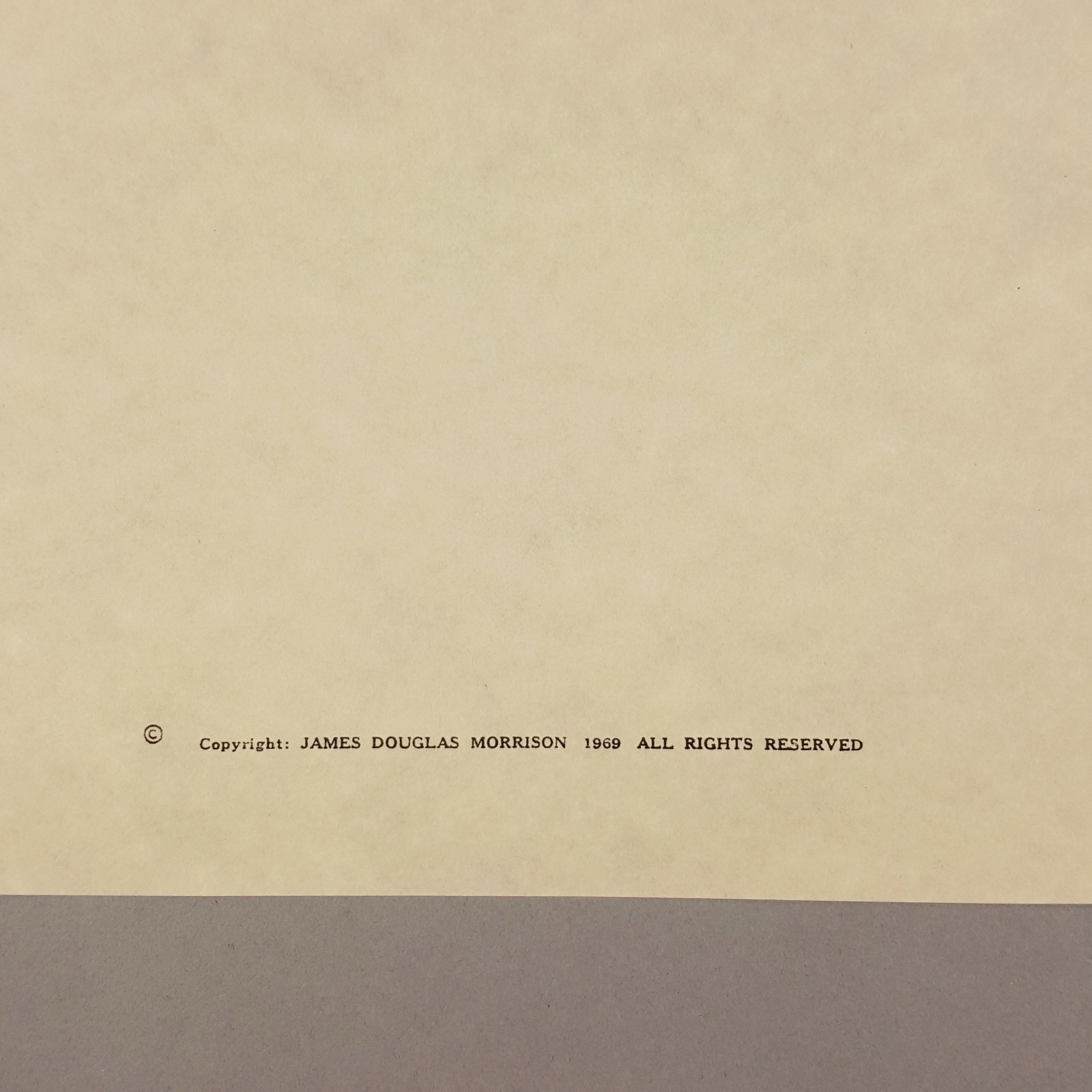 Image 3 of The Doors Movie Production Used Jim Morrison Poem "Connected" Val Kilmer Prop