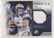 2021 SP Game Used Edition CFL Fabrics Zach Collaros #ZC 10bd