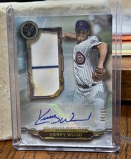 2019 Topps Triple Threads Kerry Wood Auto Jumbo Jersey Relic /99 AUJR-KW Cubs