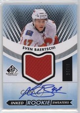 2012-13 SP Game Used Edition Inked Rookie Sweaters 24/99 Sven Baertschi Auto 4f5