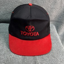 Vintage 90s Toyota KC Snapback Hat Black Red Green Underbrim Made Philippines