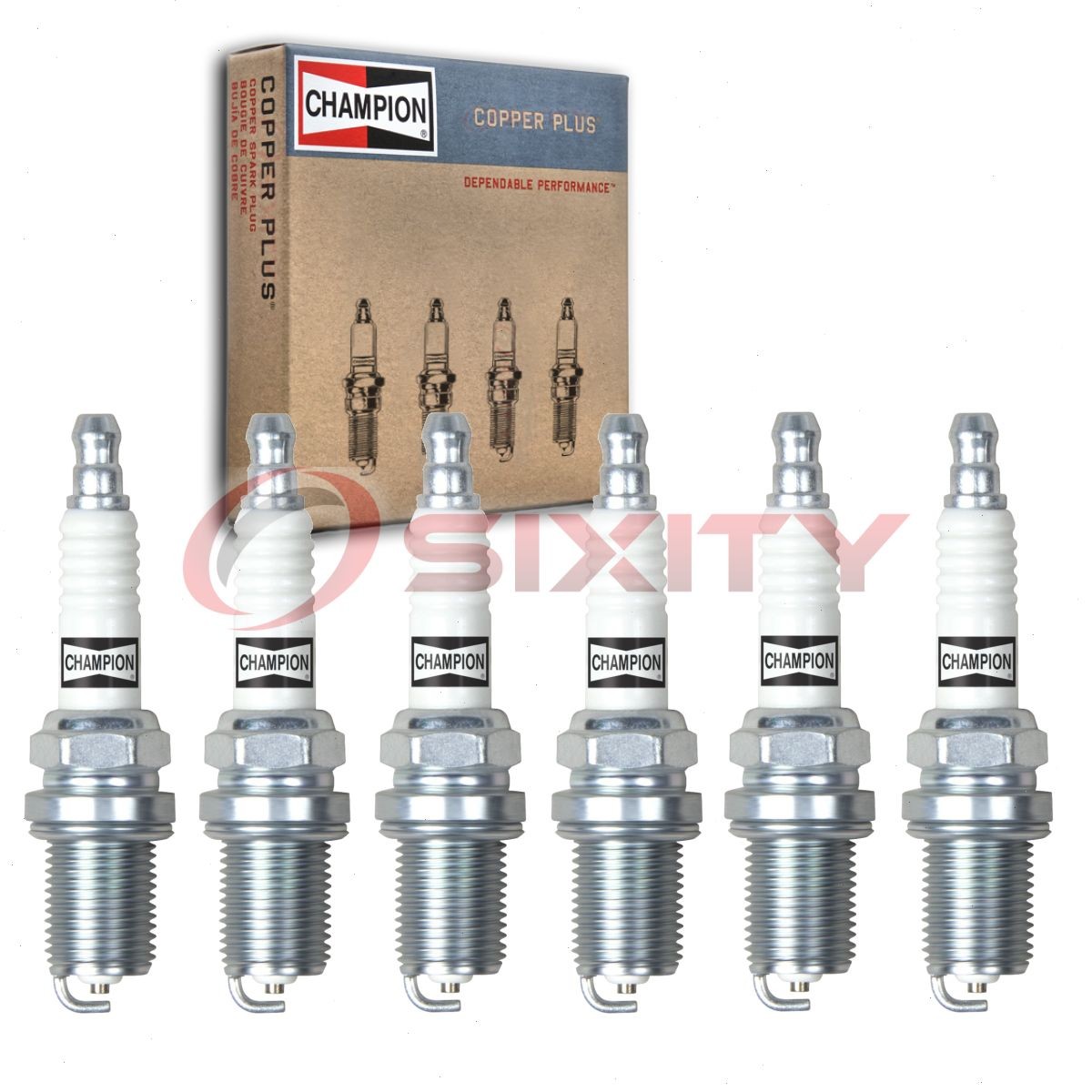 6 pc Champion Copper Plus Spark Plugs for 1993 Mercedes-Benz 300TE 3.2L L6 ff