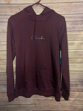 Columbia Trek Graphic Treatment Hoodie Women s Large Burgundy Pullover Sweatshir