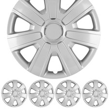 15 Inch Hubcaps Universal Set Of 4 Abs Iron Hub Car Truck Suv 5076style