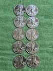 Lot Of 10- 1/10th oz .999 Silver Walking Liberty Rounds