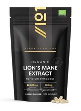 Organic Lions Mane Supplement 28,000mg &ndash; 50% 1 count (Pack of 90)