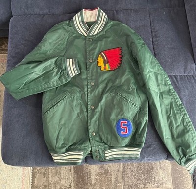 Vintage Polo Ralph Lauren Indian Head Varsity Jacke   NEW   Reversible