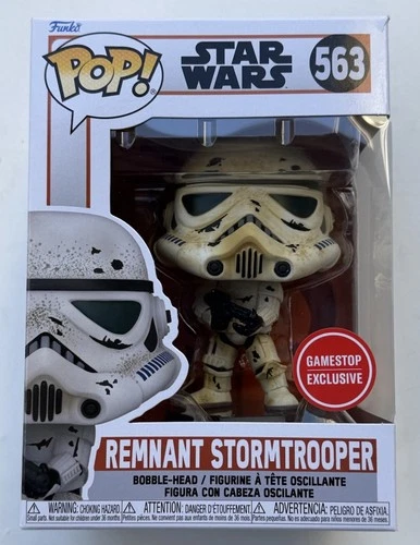 Funko POP Star Wars REMNANT STORMTROOPER GameStop Exclusive 563 W/ Protector