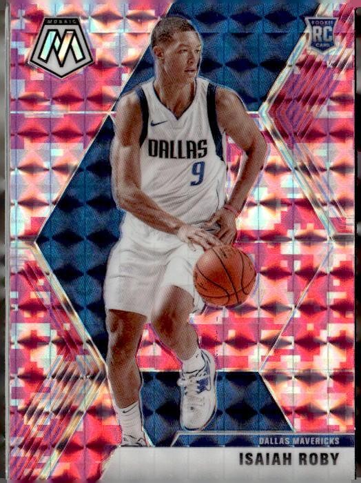 2019-20 Panini Mosaic #232 Isaiah Roby Camo Pink