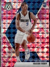 2019-20 Panini Mosaic #232 Isaiah Roby Camo Pink