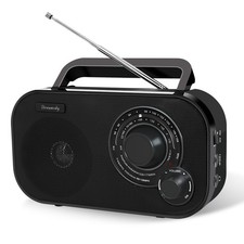 AM FM Portable Radio Plug in Wall or Battery Operated for Home  Outdoor, Str...