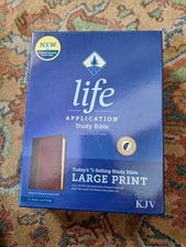 KJV Life Application Study Bible 3rd Ed., Lg Print, Thumb indexed, Brown