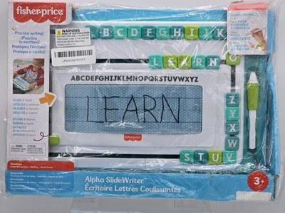 NEW Fisher Price Think & Learn Alpha Slide Writer W/Letter Tracing Tiles